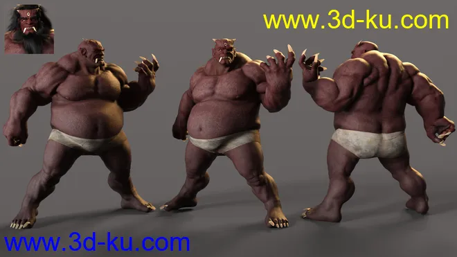 Oni HD for Genesis 8.1 Male模型的图片6