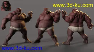 3D打印模型Oni HD for Genesis 8.1 Male的图片