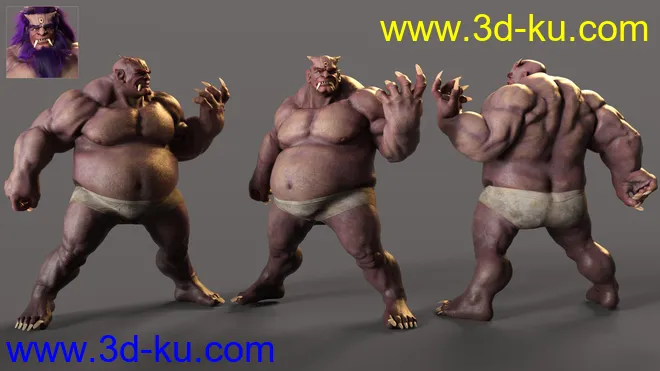 Oni HD for Genesis 8.1 Male模型的图片7