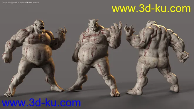 Oni HD for Genesis 8.1 Male模型的图片8