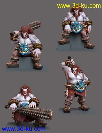 3D打印模型Oni Poses for Oni HD的图片