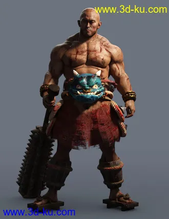 3D打印模型Oni Warrior Outfit for Genesis 8 Male的图片