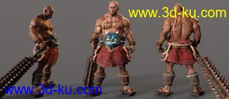 3D打印模型Oni Warrior Outfit for Genesis 8 Male的图片