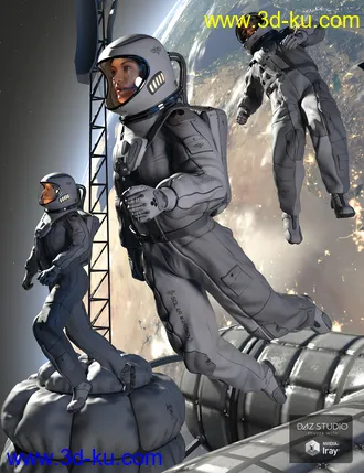 3D打印模型Orbital Suit for Genesis 8 Females的图片