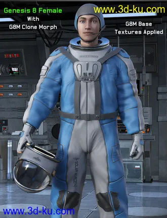 3D打印模型Orbital Suit for Genesis 8 Females的图片