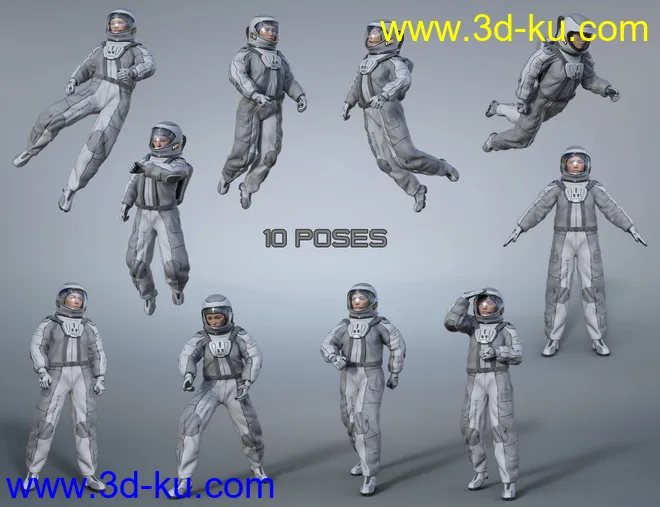 Orbital Suit for Genesis 8 Females模型的图片6