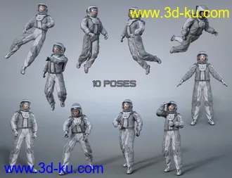 3D打印模型Orbital Suit for Genesis 8 Females的图片