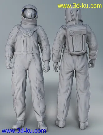 3D打印模型Orbital Suit for Genesis 8 Females的图片