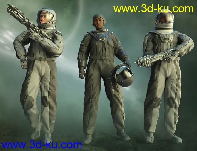 Orbital Suit for Genesis 8 Females模型的图片12