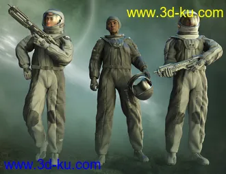 3D打印模型Orbital Suit for Genesis 8 Females的图片
