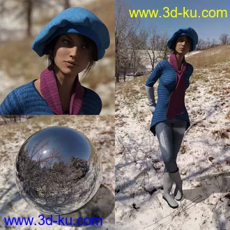 3D打印模型Orestes Iray HDRI Environment - Winter Grove的图片