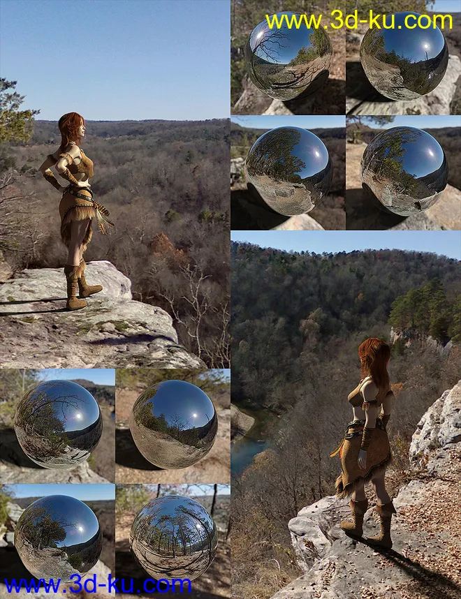 Orestes Iray HDRI Environments - High Bluff Overlook模型的图片1