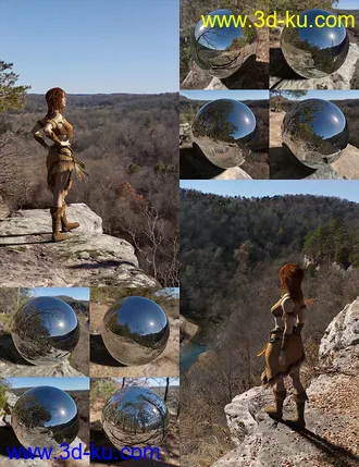 3D打印模型Orestes Iray HDRI Environments - High Bluff Overlook的图片