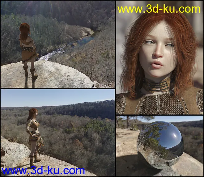 Orestes Iray HDRI Environments - High Bluff Overlook模型的图片2
