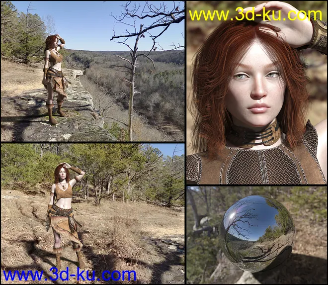 Orestes Iray HDRI Environments - High Bluff Overlook模型的图片3