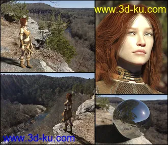 3D打印模型Orestes Iray HDRI Environments - High Bluff Overlook的图片