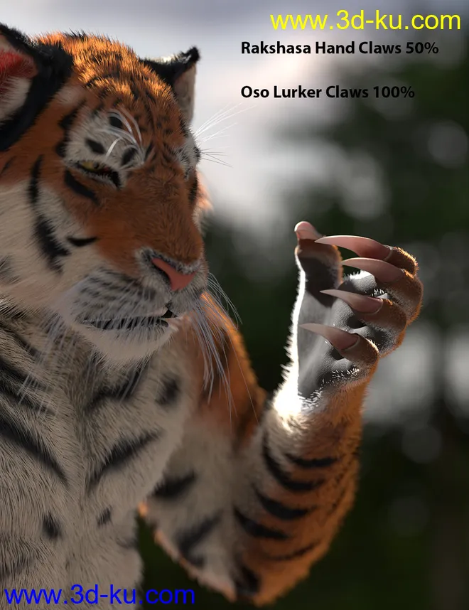 Oso Lurker for Genesis 8.1 Male模型的图片9