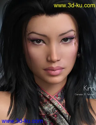 3D打印模型P3D Kim for Genesis 8 Female的图片