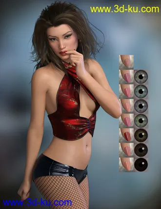 3D打印模型P3D Kim for Genesis 8 Female的图片