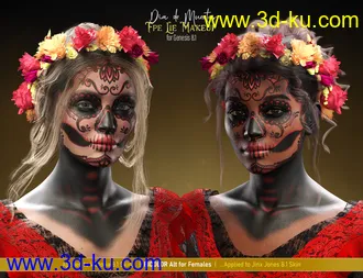 3D打印模型Pablo 8.1 Day of the Dead Bundle的图片