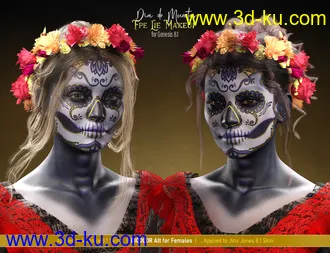 3D打印模型Pablo 8.1 Day of the Dead Bundle的图片