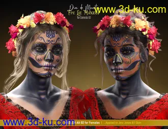 3D打印模型Pablo 8.1 Day of the Dead Bundle的图片