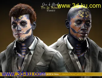 3D打印模型Pablo 8.1 Day of the Dead Bundle的图片