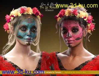 3D打印模型Pablo 8.1 Day of the Dead Bundle的图片