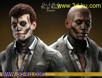3D打印模型Pablo 8.1 Day of the Dead Bundle的图片
