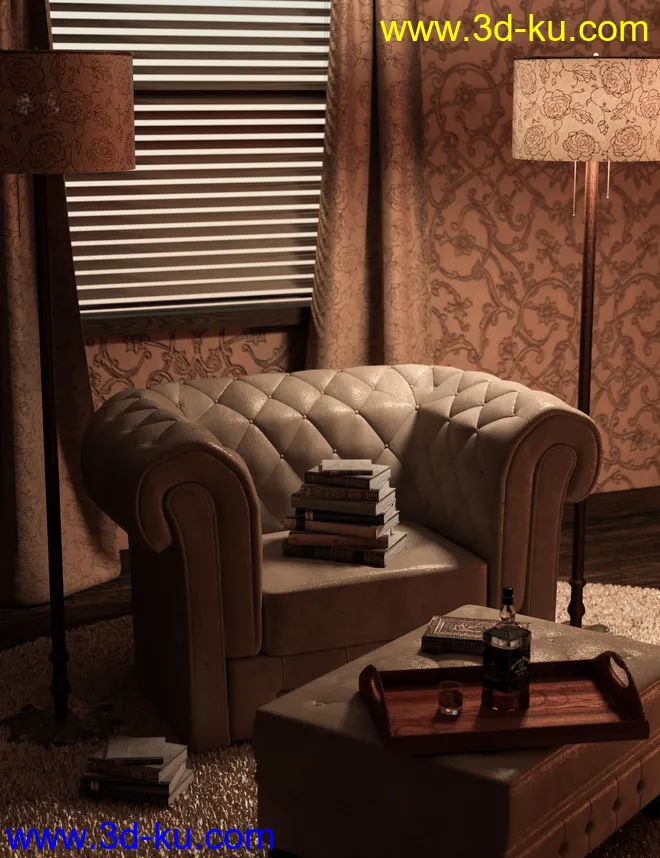 Perfect Pinups Film Noir Sitting Room模型的图片2