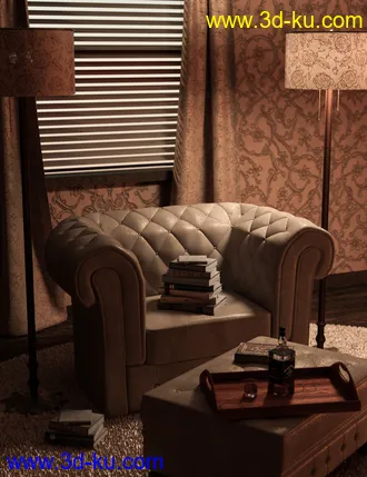 3D打印模型Perfect Pinups Film Noir Sitting Room的图片
