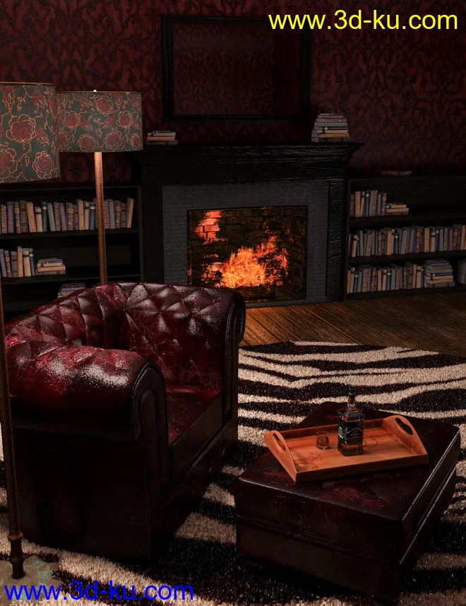 Perfect Pinups Film Noir Sitting Room模型的图片3