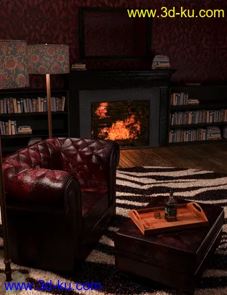 3D打印模型Perfect Pinups Film Noir Sitting Room的图片