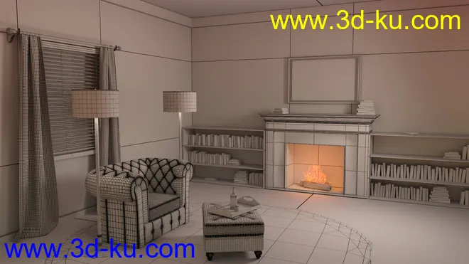 Perfect Pinups Film Noir Sitting Room模型的图片14