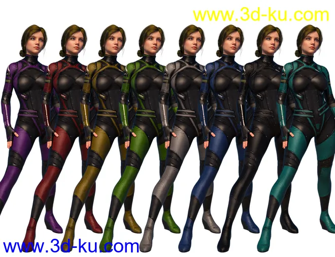 PF Outfit for Genesis 8 and 8.1 Females模型的图片20