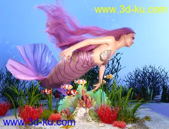 3D打印模型PhilW's Mermaid Tail Textures for Coral 8.1的图片