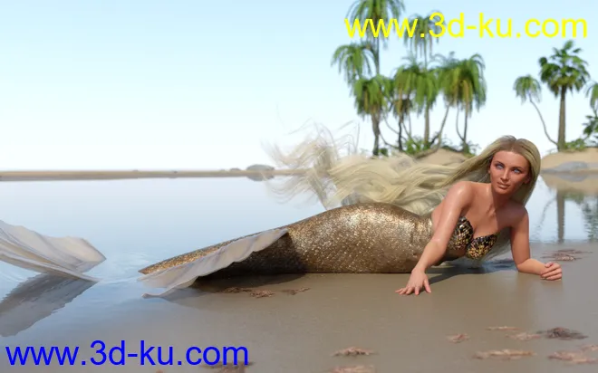 PhilW's Mermaid Tail Textures for Coral 8.1模型的图片3