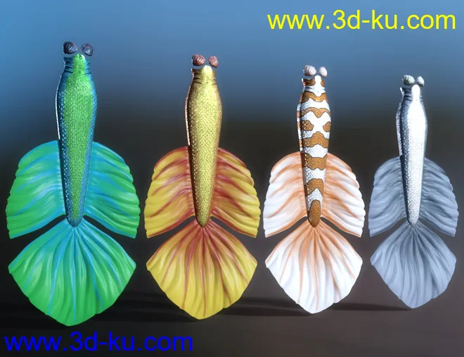 PhilW's Mermaid Tail Textures for Coral 8.1模型的图片5