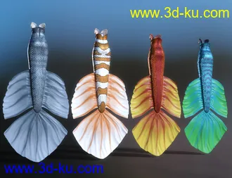 3D打印模型PhilW's Mermaid Tail Textures for Coral 8.1的图片