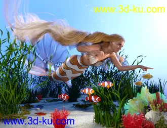 3D打印模型PhilW's Mermaid Tail Textures for Coral 8.1的图片
