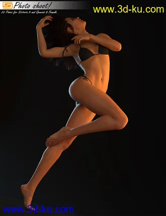 3D打印模型Photo Shoot! - Poses for Genesis 8 Female and Victoria 8的图片