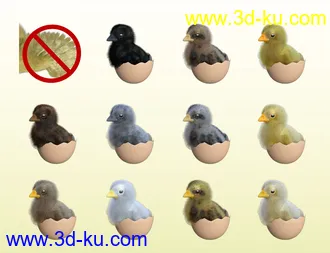 3D打印模型Pip the Chick的图片