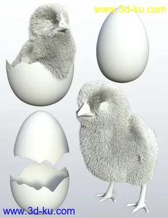 3D打印模型Pip the Chick的图片