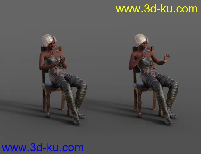 Pirate Animations for Jinx 8.1 and Genesis 8.1 Female模型的图片2