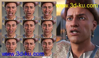 3D打印模型Pirate Life Expressions for Wolfgang 8.1 and Genesis 8.1 Male的图片