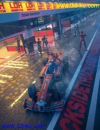 3D打印模型Pit Lane Garage的图片