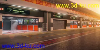 3D打印模型Pit Lane Garage的图片