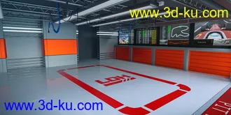 3D打印模型Pit Lane Garage的图片