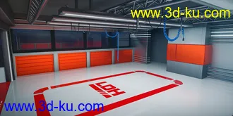 3D打印模型Pit Lane Garage的图片