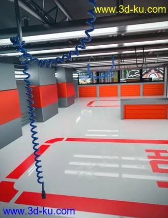 3D打印模型Pit Lane Garage的图片